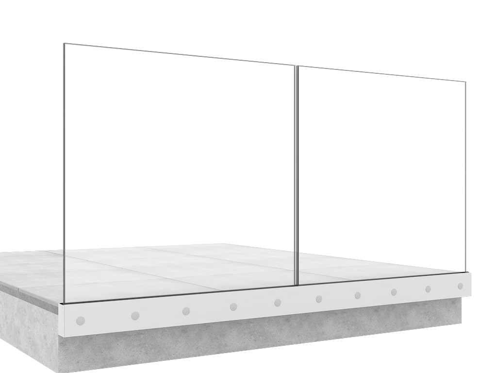 Garde-corps terrasse GLASSFIT 1402 vue de face